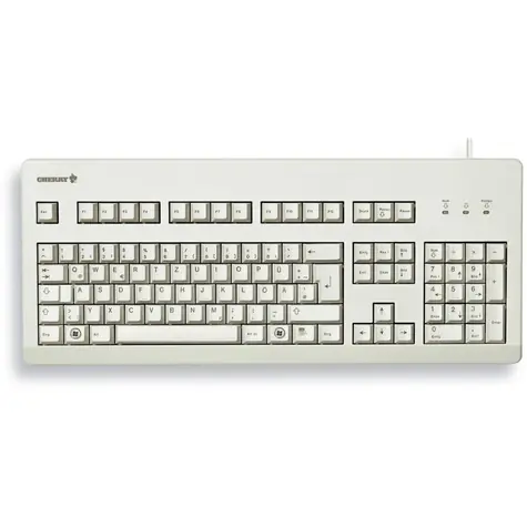 Cherry G80-3000LSCDE-0 šedá / Kancelárska klávesnica / drôtová / USB / DE layout 