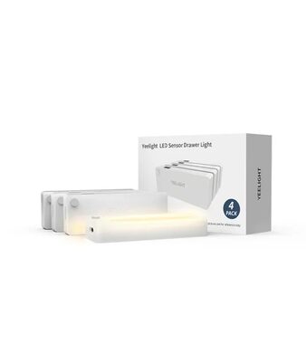 Yeelight LED Sensor Drawer Light (4ks) / Aku LED svetlo / 300 mAh / 2700K / 0.15W / 15 lm / IP20