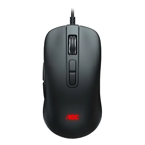 AOC GM300B čierna / herná myš / 7 tlačidiel / USB / 6200 DPI