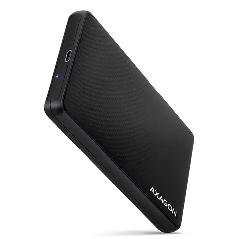 Axagon EE25-SLC, USB-C 3.2 Gen 1 - SATA 6G 2.5" SLIDE box, bezskrutkový, čierny