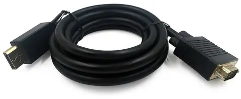 Gembird CCP-DPM-VGAM-6 kábel DisplayPort na VGA 1.8m čierna / DisplayPort (M) / VGA (M)