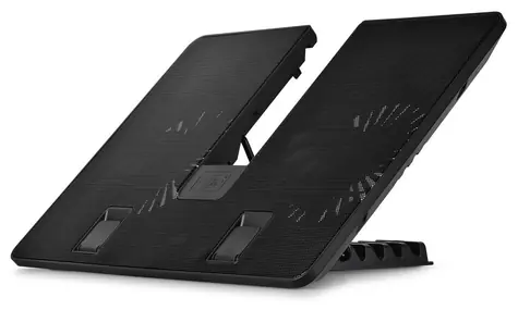 DEEPCOOL U PAL čierna / chladiaca podložka / do 15.6" / 2x 140mm / USB 3.0