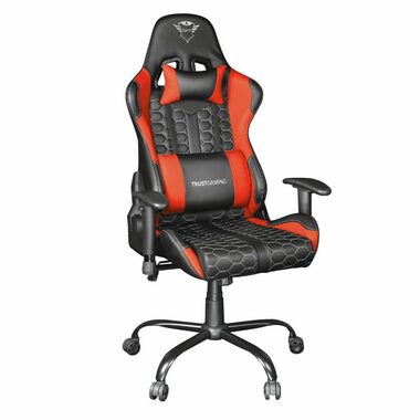 Trust GXT708R Resto červená / herná stolička / nastaviteľná / nosnosť až 150 kg / syntetická koža 