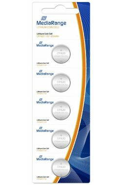 MediaRange Premium lítium batéria Coin Cells AG4 / CR1620 / 3V / 5ks