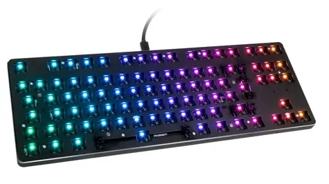 Glorious GMMK TKL barebone ISO čierna / herné TKL kláves. / bez spínačov / USB-C / ISO layout / RGB / 1.8m