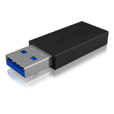 Icy box IB-CB015 Adaptér USB-3.1 Type A - USB-C čierna