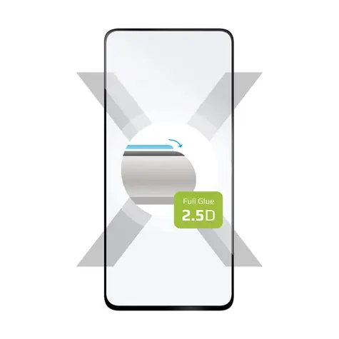 FIXED Full-Cover Ochranné tvrdené sklo pre Samsung Galaxy S21 FE 5G čierna / lepenie cez celý displej