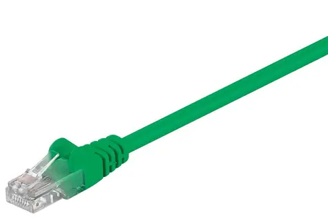 MicroConnect CAT5e U/UTP 0.25m zelená / PVC