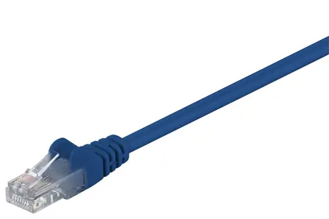 MicroConnect CAT5e U/UTP 1m CCA modrá / PVC / AWG 26/7 / CCA