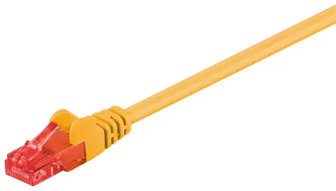 MicroConnect CAT6 U/UTP 0.25m žltá / PVC