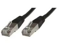 MicroConnect CAT5e F/UTP 2m čierna / PVC
