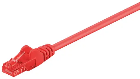 MicroConnect CAT6 U/UTP 1m CCA červená / PVC