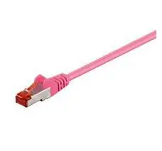 MicroConnect CAT6 F/UTP 1.5m ružová / PVC
