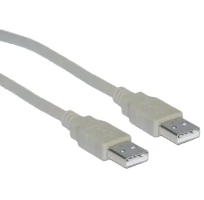 MicroConnect kábel USB2.0 A (M) - USB2.0 A (M) 2m sivá / 480Mbit/s