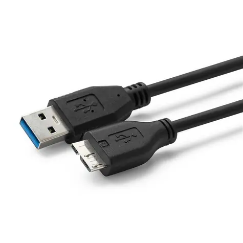 MicroConnect kábel USB3.0 A (M) - microUSB B (M) 0.5m čierna / 5000Mbit/s