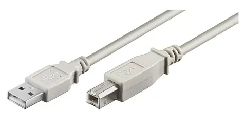 MicroConnect kábel USB2.0 A (M) - USB2.0 B (M) 5m biela / 480Mbit/s
