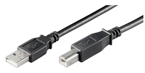 MicroConnect kábel USB2.0 A (M) - USB2.0 B (M) 5m čierna / 480Mbit/s