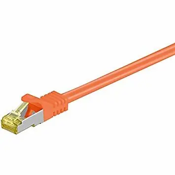MicroConnect CAT7 S/FTP Patch Cord 0.25 oranžová / LSZH