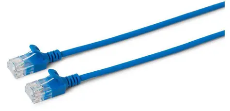 MicroConnect CAT6a U/UTP SLIM 3M modrá / LSZH