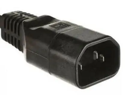 MicroConnect IEC sieťová zástrčka C14 čierna