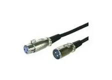 MicroConnect XLR kábel XLR (M) - XLR (F) 1m čierna