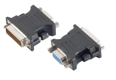 MicroConnect Analógový adaptér DVI-I Dual-Link (24+5pin) (F) - VGA (M) čierna