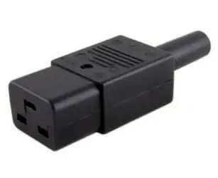 MicroConnect IEC sieťová zástrčka C19 (F) čierna