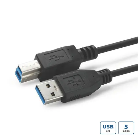 MicroConnect kábel USB3.0 A (M) - USB3.0 B (M) 3M čierna / 5000Mbit/s