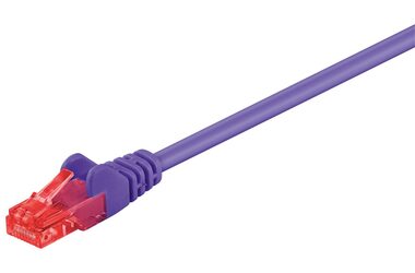 MicroConnect CAT6 U/UTP 10m fialová / PVC