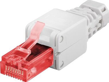 MicroConnect CAT6 Tool-free RJ-45 konektor biela