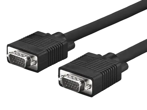 MicroConnect Kábel Full HD SVGA HD15 2m čierna / Full HD (1920x1080) @ 60Hz