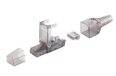 MicroConnect CAT6a Tool-free RJ-45 konektor biela