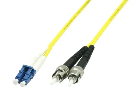 MicroConnect Optical Fibre Cable LC/ST Singlemode duplex OS2 3M žltá