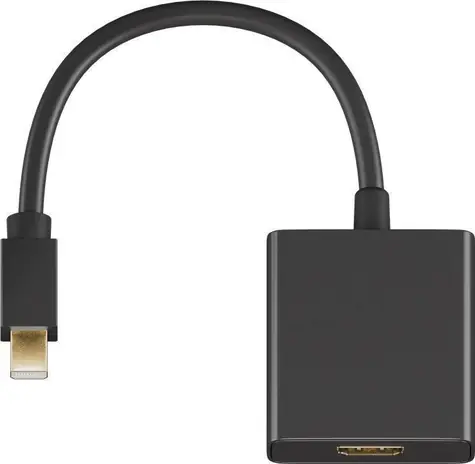 MicroConnect Adapter Mini DisplayPort 1.2 (M) - HDMI (F) čierna / podpora audia