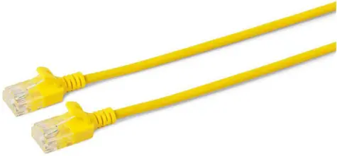 MicroConnect CAT6a U/UTP SLIM 10m žltá / LSZH