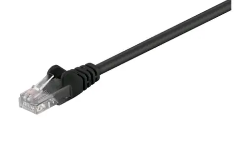 MicroConnect CAT5e U/UTP VALUEPACK 2m čierna / PVC / 10ks