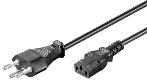 MicroConnect Power Cord Swiss Typ J - C13 5m čierna / Švajčiarska koncovka
