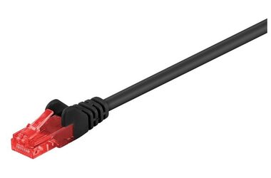 MicroConnect CAT6 U/UTP VALUEPACK 1m čierna / PVC / 10ks 