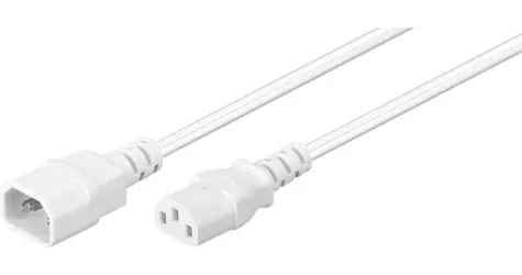 MicroConnect Predlžovací kábel C14 - C13 3M biela