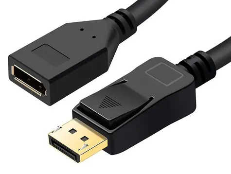 MicroConnect Predlžovací kábel DisplayPort MF 2m čierna / 21.6Gbit/s