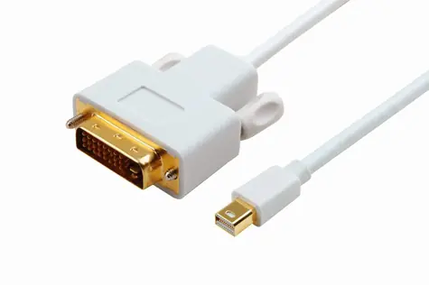 MicroConnect Kábel Mini DisplayPort 1.2 (M) - DVI-D Dual-Link (24+1) (M) 2m biela / 1920x1080 @ 60Hz 