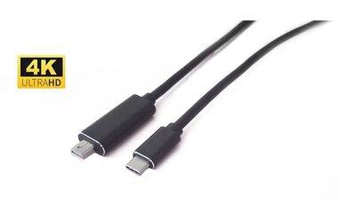 MicroConnect kábel USB-C (M) - mini DisplayPort (M) 2m čierna 
