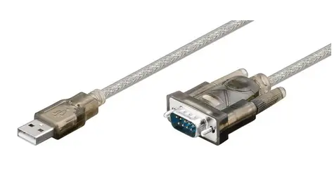 MicroConnect kábel USB2.0 A (M) - DB9 Sériový (M) 1,5m číra
