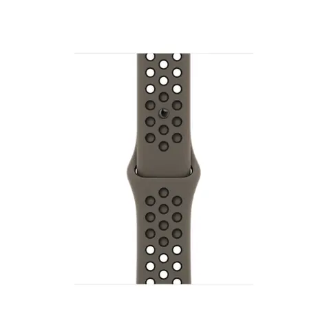 Apple Watch 41mm olivovošedo-čierna / Nike športový remienok