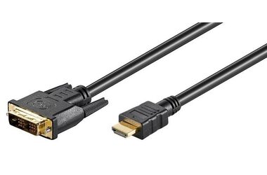 MicroConnect kábel Single-link HDMI (M) - DVI-D 18 +1 (M) 15m čierna / FullHD (1920x1080) @ 60Hz / obojsmerný 