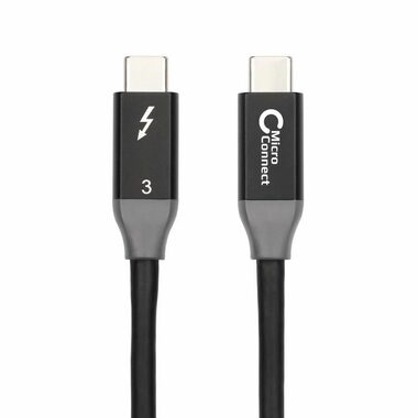 MicroConnect kábel Thunderbolt 3 1m čierna / 20Gbits/s