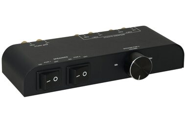 MicroConnect 4-cestný Switch reproduktorov s banánkovým konektorom čierna