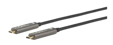 MicroConnect Premium Optic Fiber Video kábel USB C MM 10m čierna 