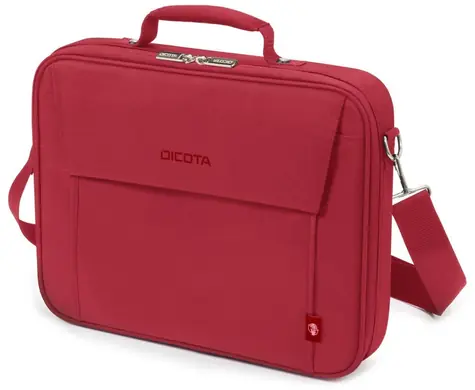DICOTA Eco multi BASE 14-15.6" červená / taška na notebook / Polyester + recyklovaný plast