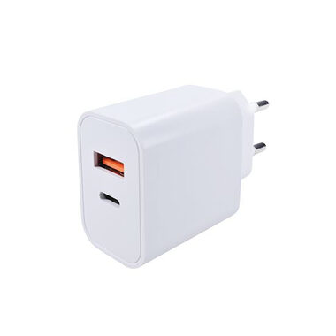Solight USB A+C 20W fast charger / sieťová nabíjačka / USB A+C / 20W / 3A / QC 3.0
